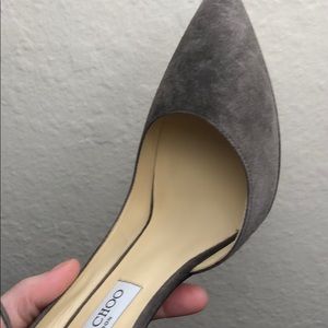 Jimmy Choo Lucy 100 - 39 taupe grey gray heels NEW